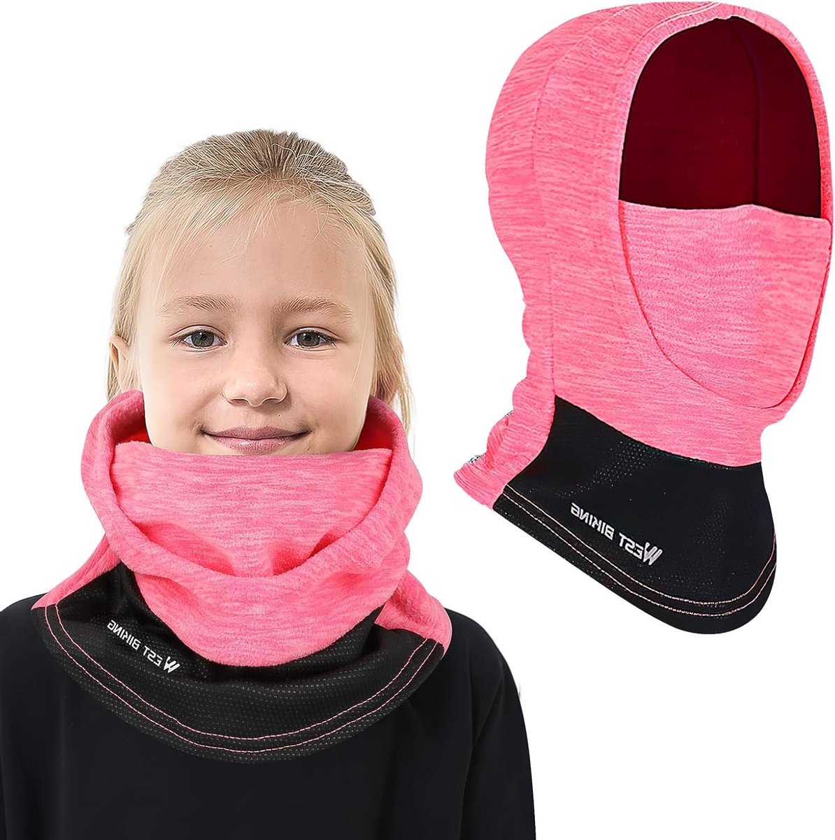 Thermische Balaclava voor Kinderen - Multifunctionele Winddichte Ski Masker en Nekwarmer voor Fietsen en Wintersport voor Jongens en Meisjes van 6-13 Jaar