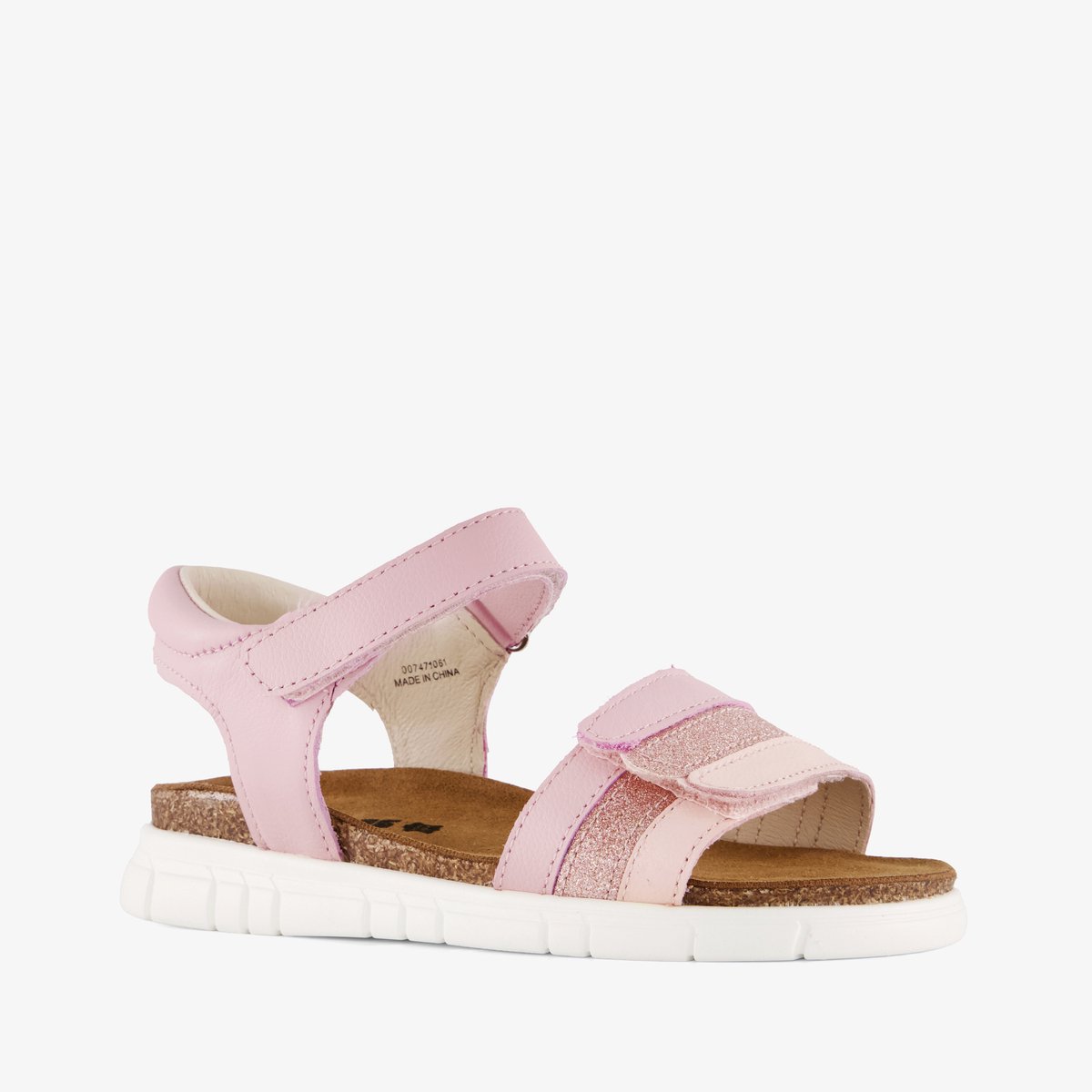 Groot leren meisjes sandalen roze - Maat 29