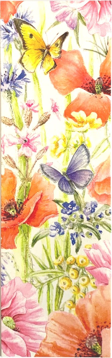 Boekenlegger - Kunst - Klaprozen, Janneke Brinkman-Salentijn - 5cm x 16cm