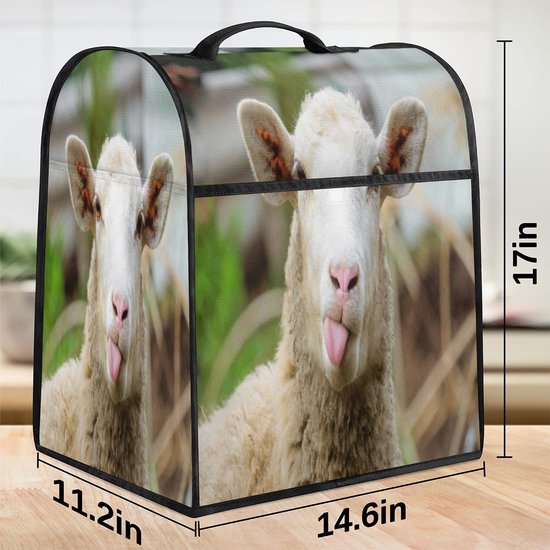 Mixer Stofhoes - Apparaat Cover - Keuken Organisatie - Met Opbergvakken - 43 x 37 x 28.4 cm - Kleurrijk — afbeelding 2