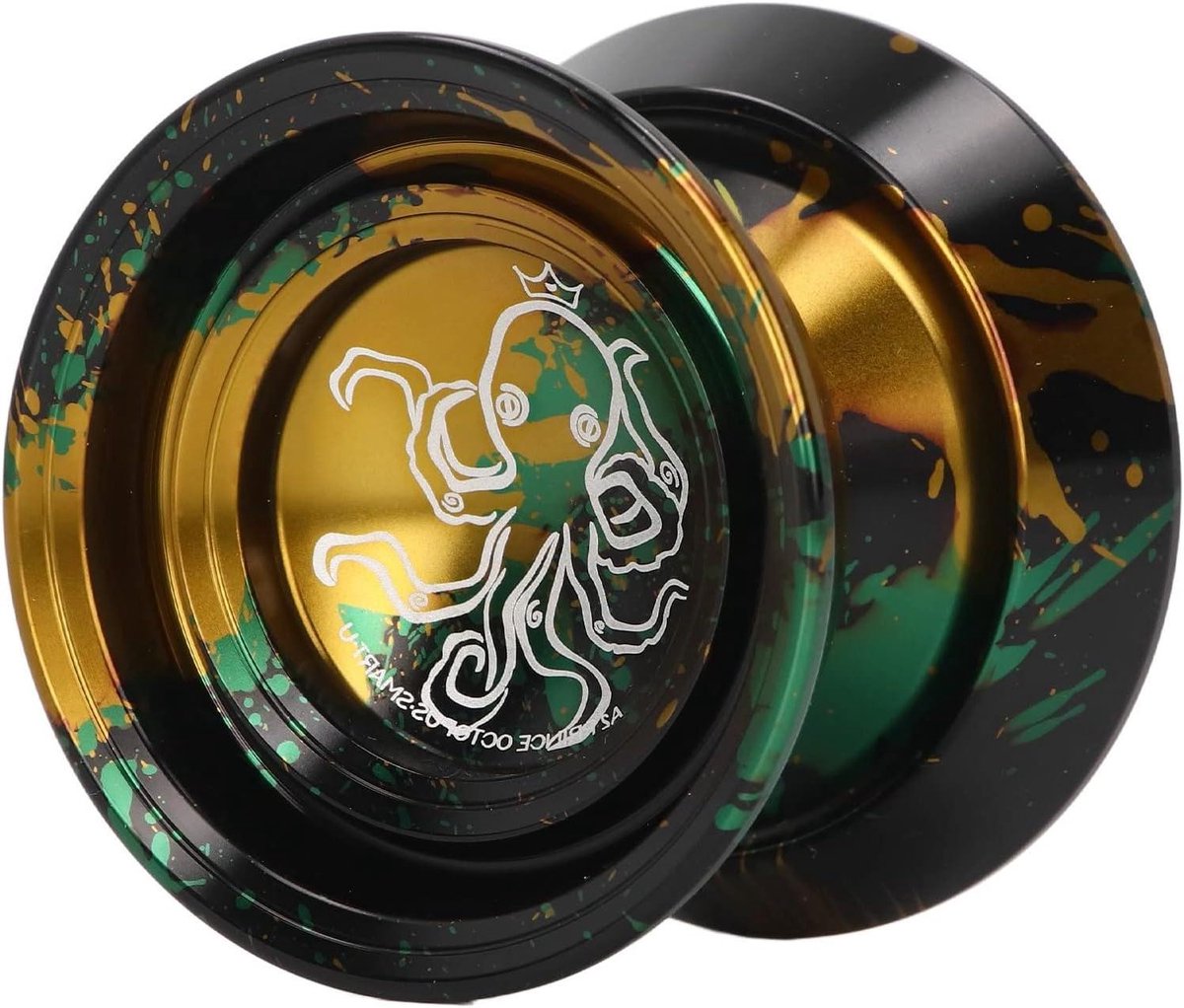 Yoyo Bal - Onreactieve Jojo - Vaardigheden Oefenen - Aluminium Legering - 5.5 x 5.5 x 4 cm - Zwart Goud
