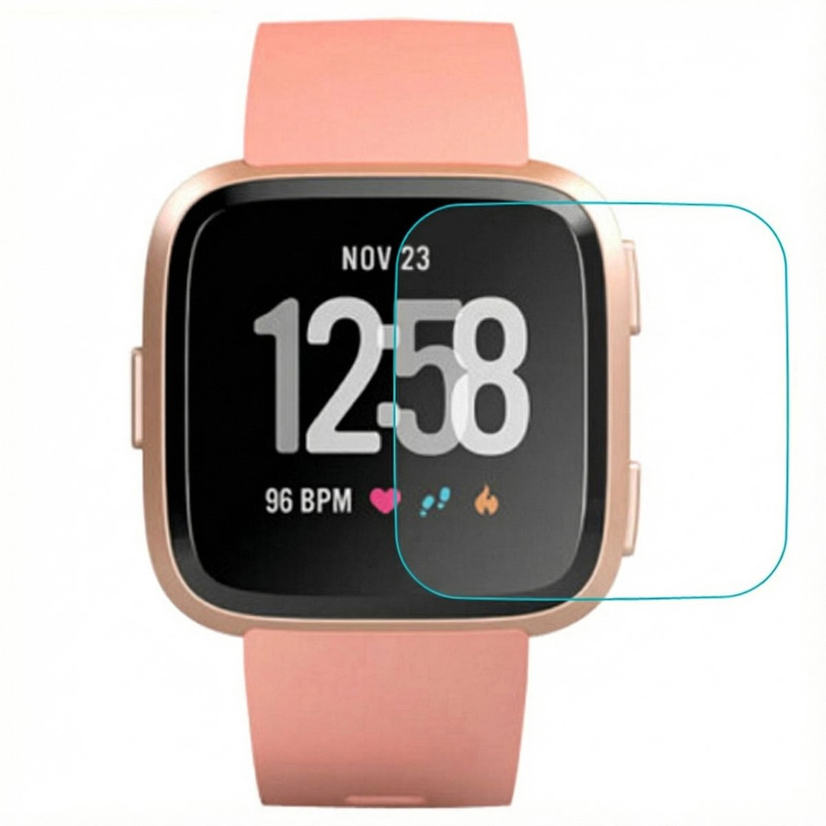 imoshion 3-Pack Glass Screenprotector - Geschikt voor Fitbit Versa / Versa Lite
