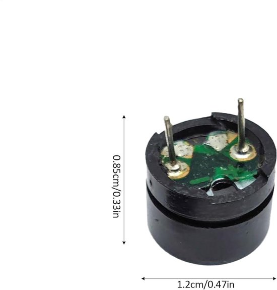 Elektronische Zoemer - Actief Alarm - Apparaat Geluid - Dubbele Spanning - 50 Stuks - Zwart — afbeelding 2