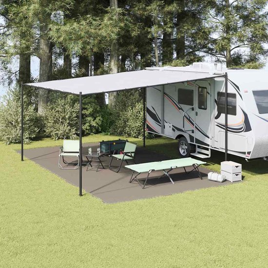 vidaXL - Tenttapijt - Lichtgrijs - 700 - x - 400 - cm - Polyetheen van Vidaxl — afbeelding 2