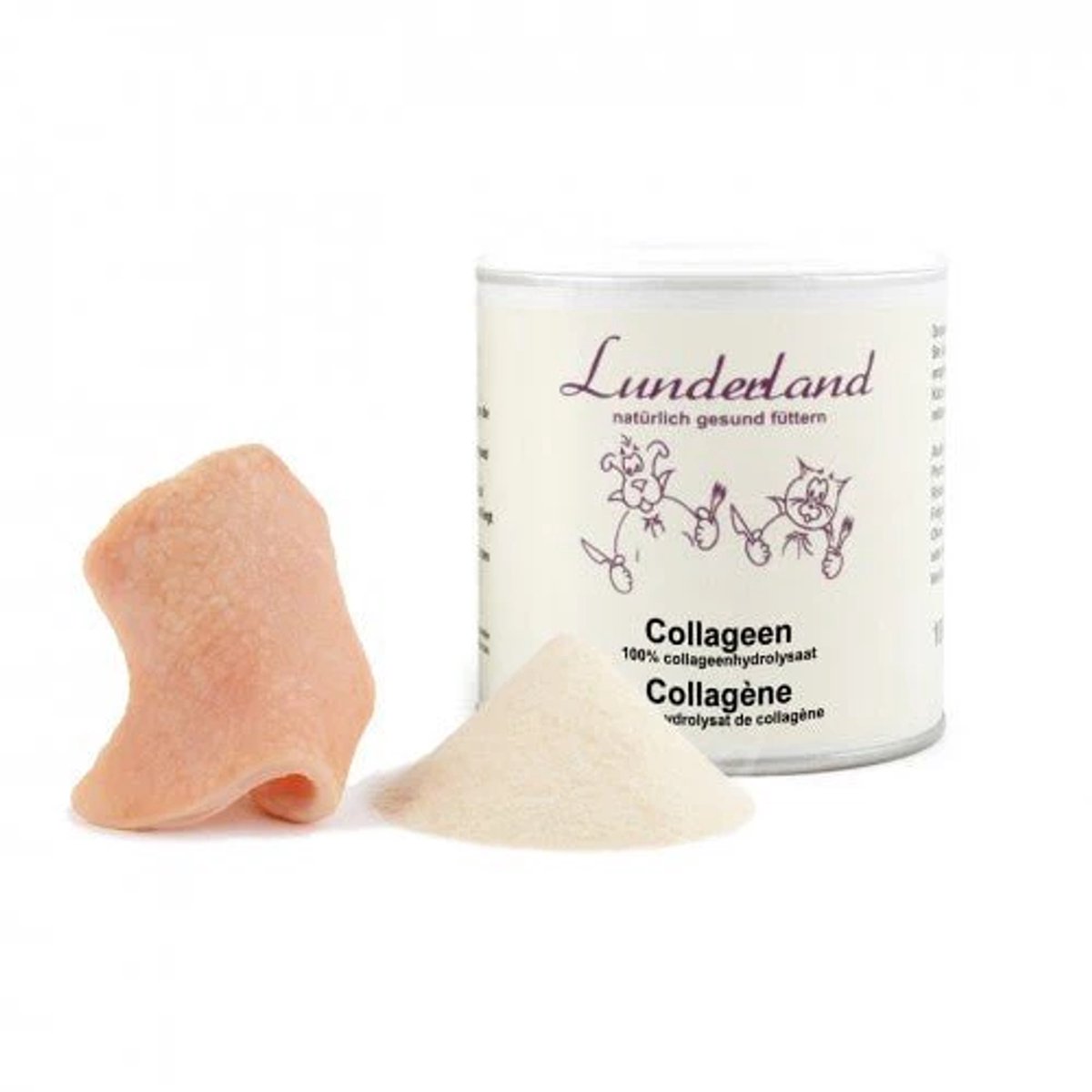 Lunderland collageen voor honden - 100 gram - sterke gewrichten, soepele spieren en een glanzende vacht