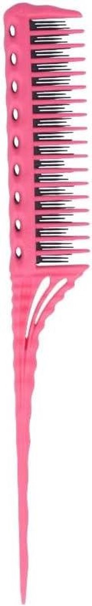Kam - Haarkam Puntkam - Haar Stylen - Compact Ontwerp - 21 cm - Roze