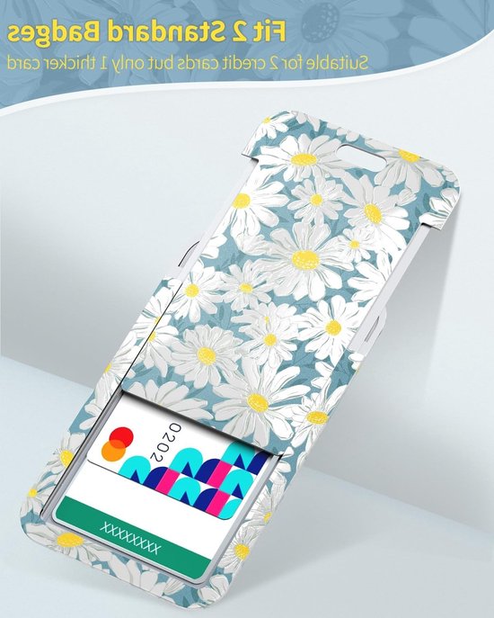 Stijlvolle Badgehouder met Witte Bloemenprint, Retractable Reel, Carabiner Clip en Afneembare Lanyard voor Vrouwen, Verpleegkundigen en Studenten — afbeelding 4