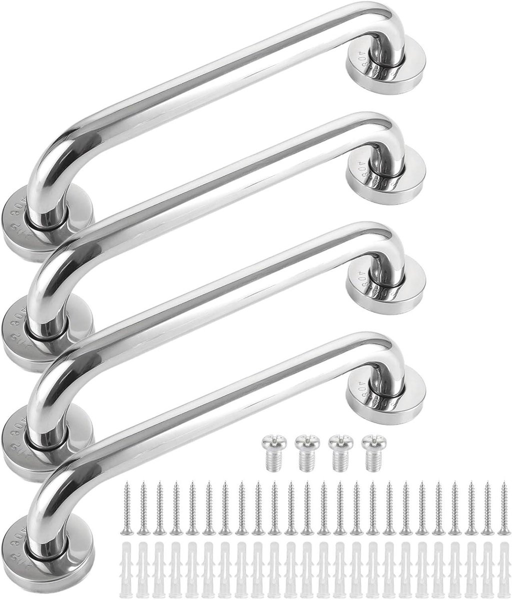 Douche Handgrepen - Badkamer Steun - Veiligheid Thuis - Roestvrij Staal 304 - 30 cm Lengte - Zilver
