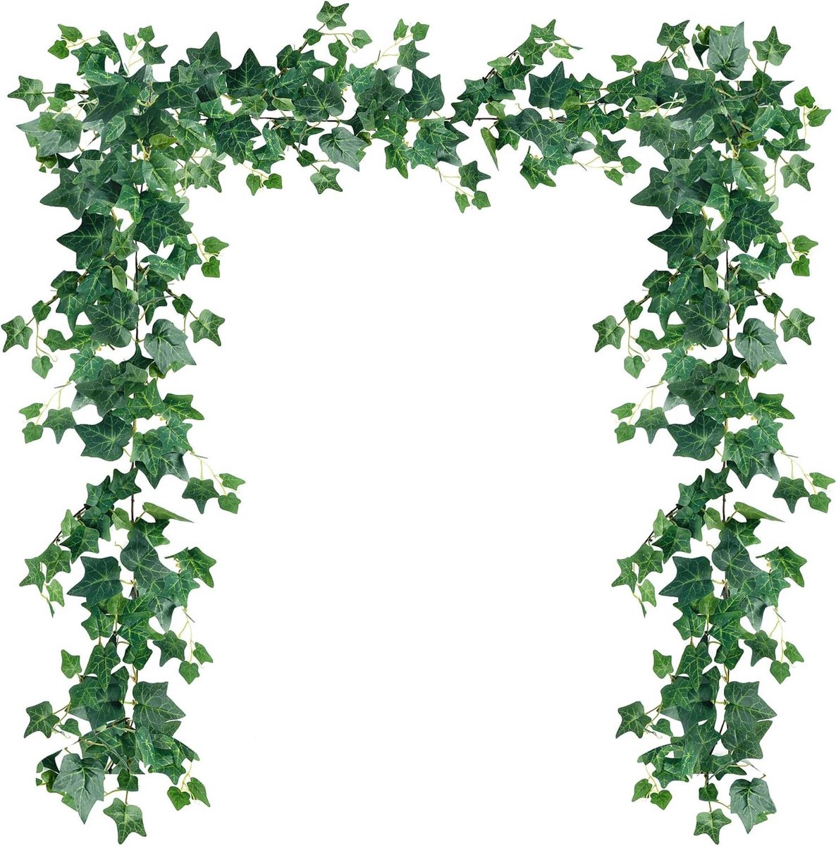 Kunstmatige Klimop - Nep Slangplant - Decoratie Maken - Realistisch Uiterlijk - 3 Stuks 2 Meter - Groen