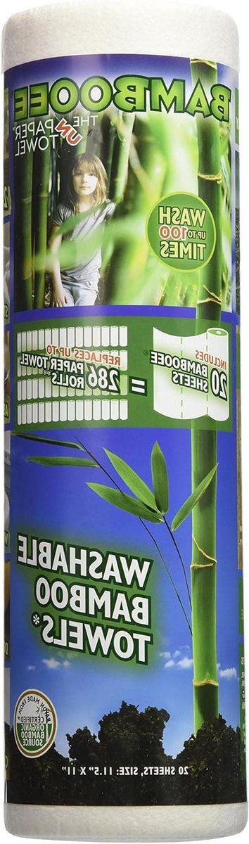 Herbruikbare handdoeken - Bamboe doeken - Huishoudelijk gebruik - Machinewasbaar tot 100x - 20 vellen - Beige