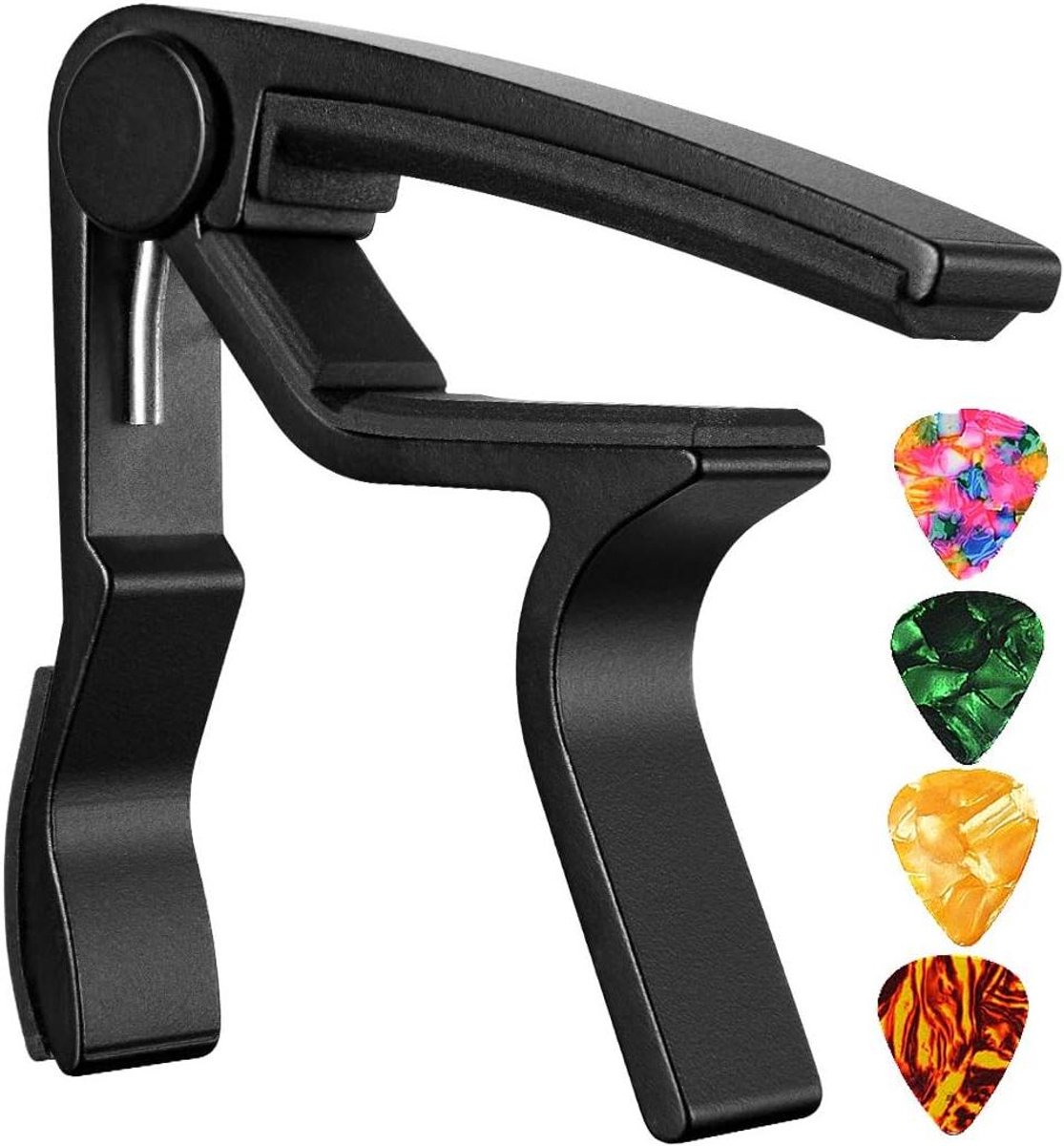 Gitaar Capo - Quick Change - Toonhoogte Wijzigen - Geen Fret-Buzz - Universeel - Zwart