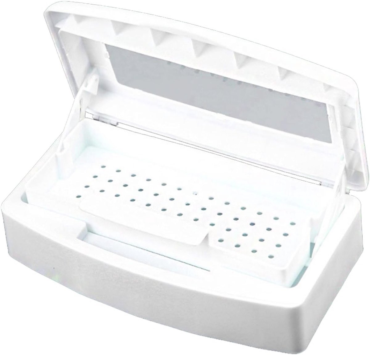 Sterilisatietray met Duidelijke Deksel voor Nagel- en Haartools - Opslag en Desinfectie van Manicure- en Kappersgereedschap