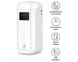 Automatische Zeepdispenser 1100ML – Touchless Sensor Foam Dispenser – Handdesinfectie & Alcohol Sprayer – Wandmontage