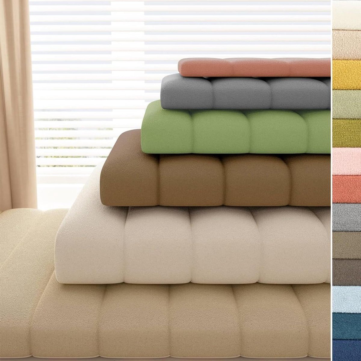 Erkerraam Kussen - Zitkussen Bank - Comfortabel Zitten - Hoge Dichtheid Schuim - 70 x 70 x 9.5 cm - Oranje