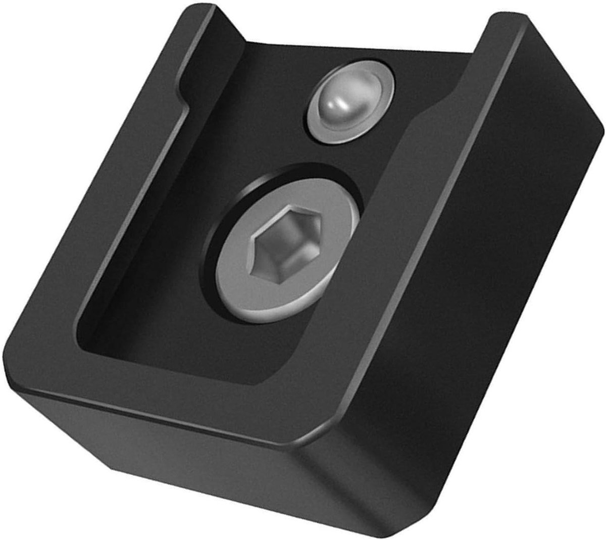 Cold Shoe Adapter - Camera Mount - Extra Apparaten - Aluminium Legering - 5x5x5 cm - Zwart