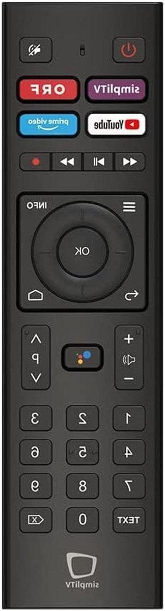 Afstandsbediening SimpliTV - Afstandsbediening Box - TV Bediening - Originele Bluetooth - 10 Meter Bereik - Zwart