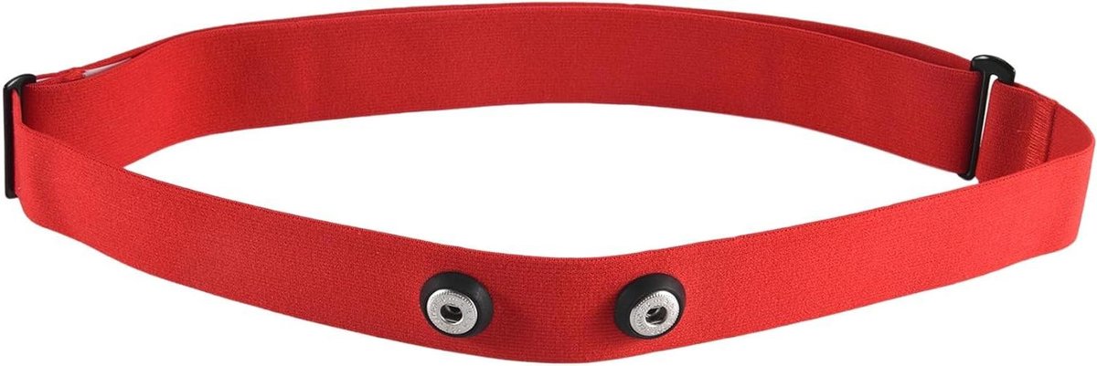 Hartslagmeter Borstband - Vervangende Band - Sporten Meten - Comfortabel Nylon Materiaal - 66 cm Verstelbaar - Rood