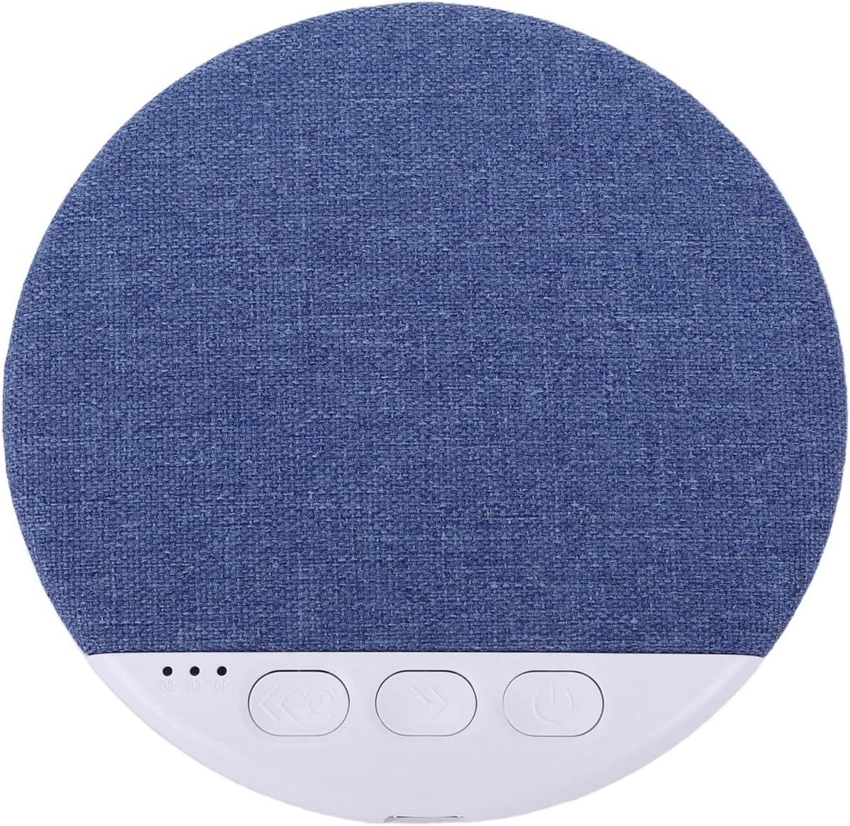 Kussenluidspreker - Slaap speaker - Rustig slapen - Ingebouwde witte ruis - 96 cm diameter - Blauw
