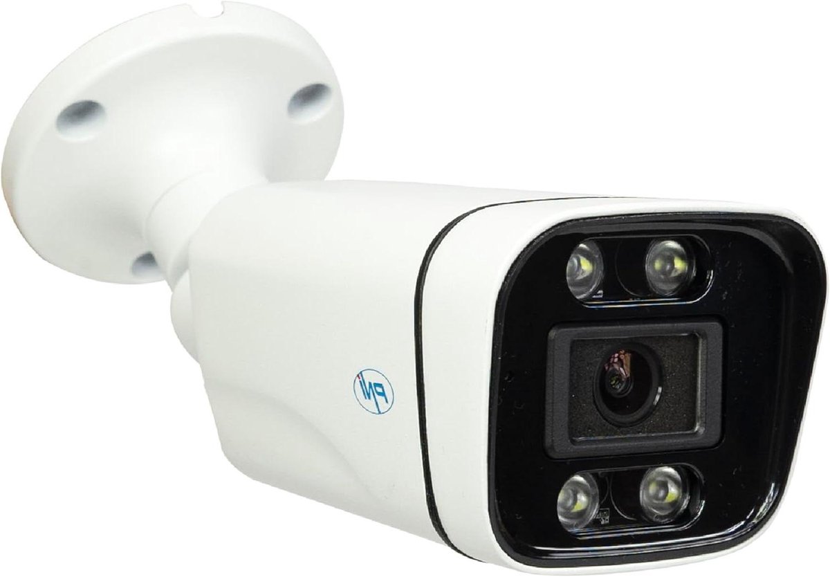 Videobewakingscamera - Beveiligingscamera Bulletcamera - Eigendommen Beveiligen - 4K Ultra HD Resolutie - 30 meter Nachtzicht - Wit
