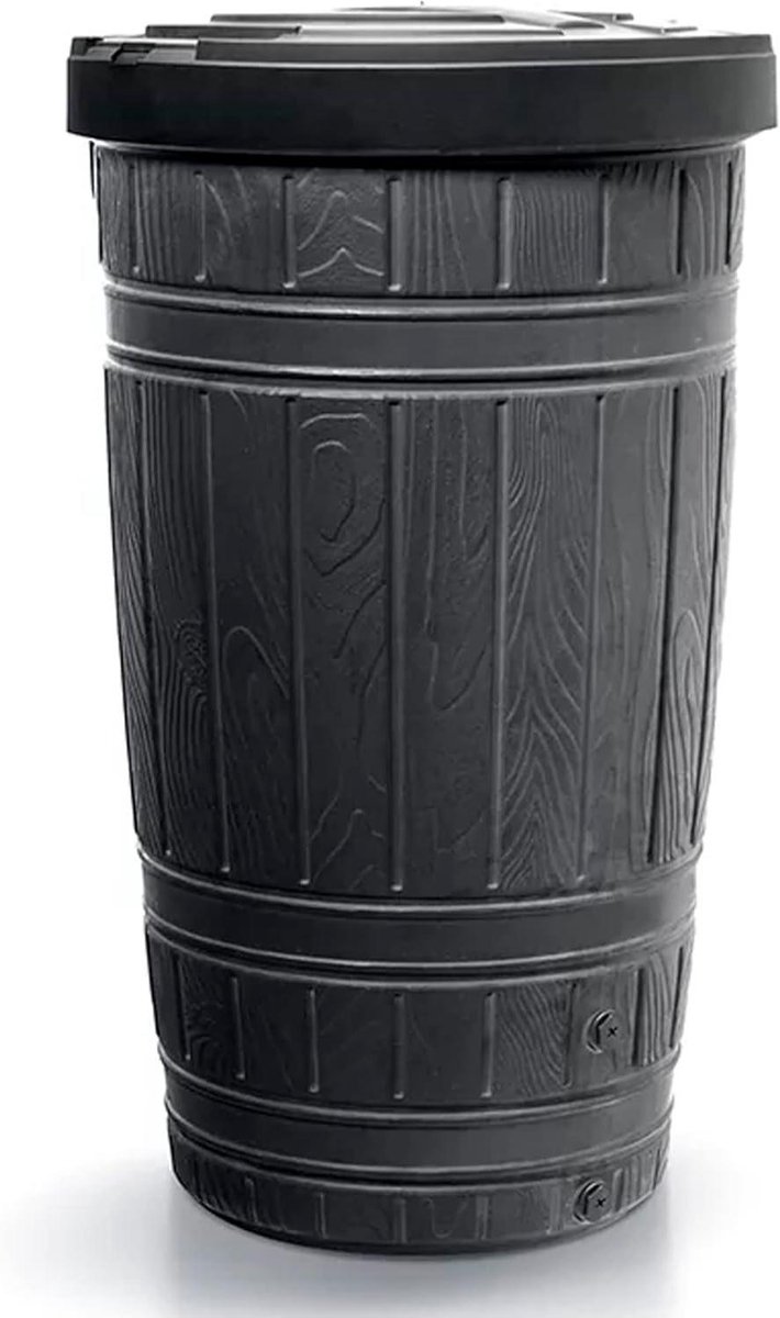Regenton - Watertank - Regenwater Opvangen - Grote Capaciteit - 648x648x1128 mm - Zwart