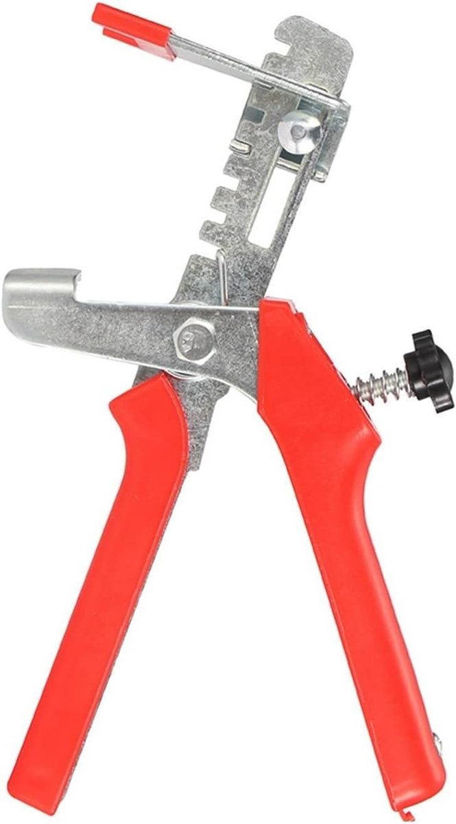 Tegel nivelleer tang - Tegelzetter tang Tegelgereedschap - Tegels plaatsen - Arbeidsbesparend ontwerp - 23 cm - Rood