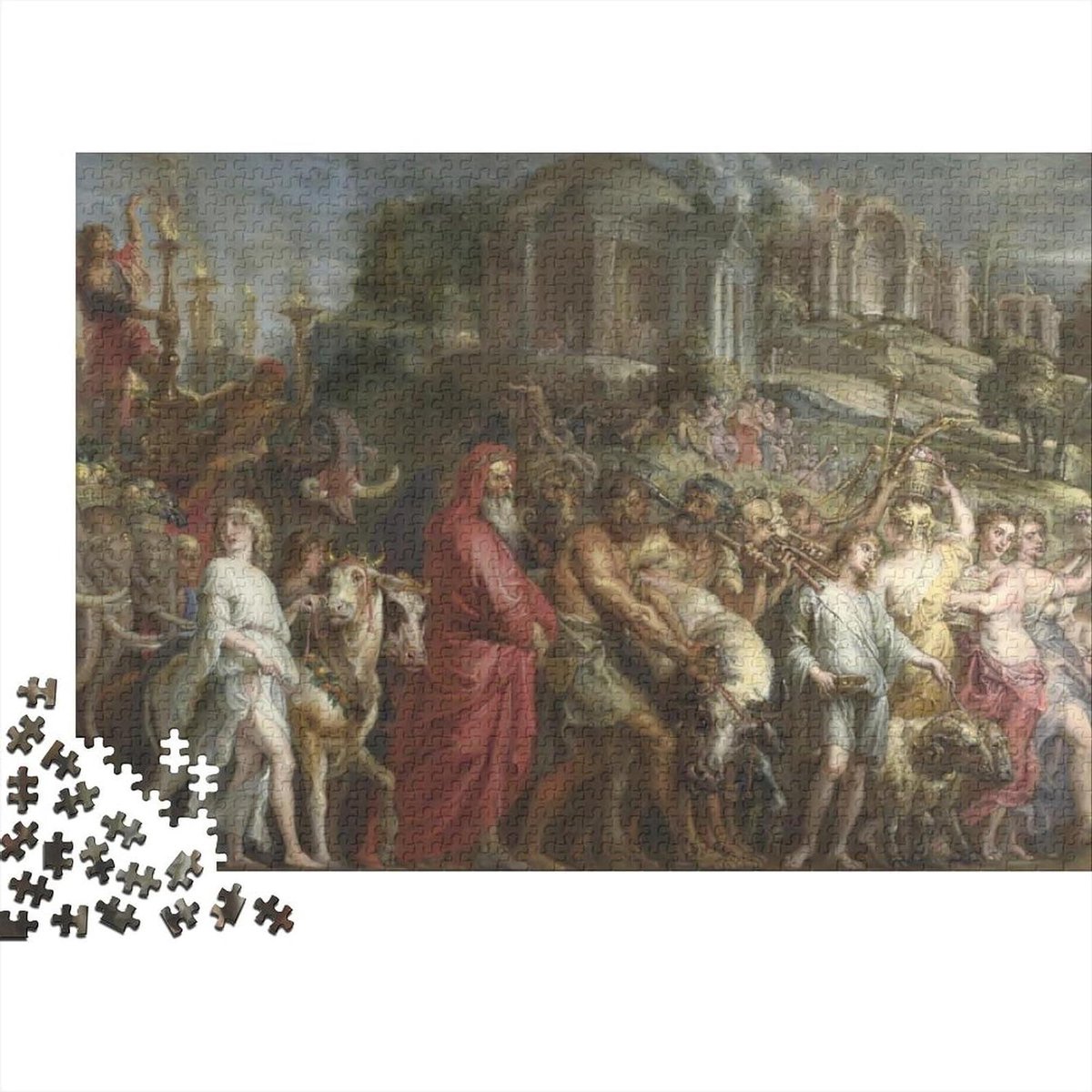 Houten Puzzel - Legpuzzel Kunst - Ontspanning Thuis - Met Bonus Poster - 1000 Stukjes - Kleurrijk
