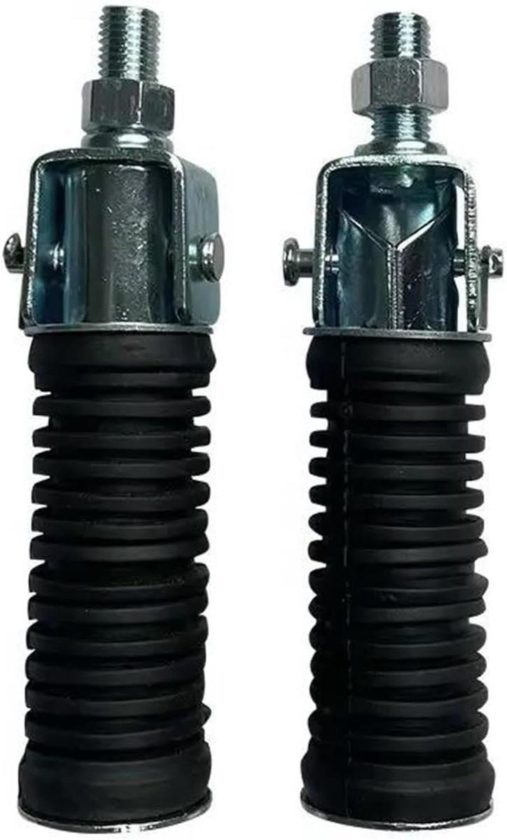 Motorfiets Voetsteunen - Passagier Steunen - Comfortabel Rijden - Universele 10mm Draad - 1 Paar - Zwart