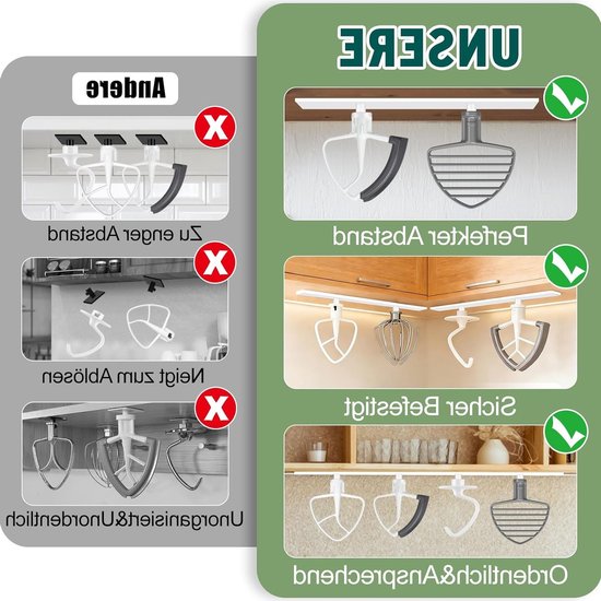 4 Stuks Houder voor Kitchenaid Blender Accessoires, Organizer voor Keukenmixers en Keukenaccessoires, Ideaal voor Opberging en Organisatie in de Keuken van Merkloos — afbeelding 4