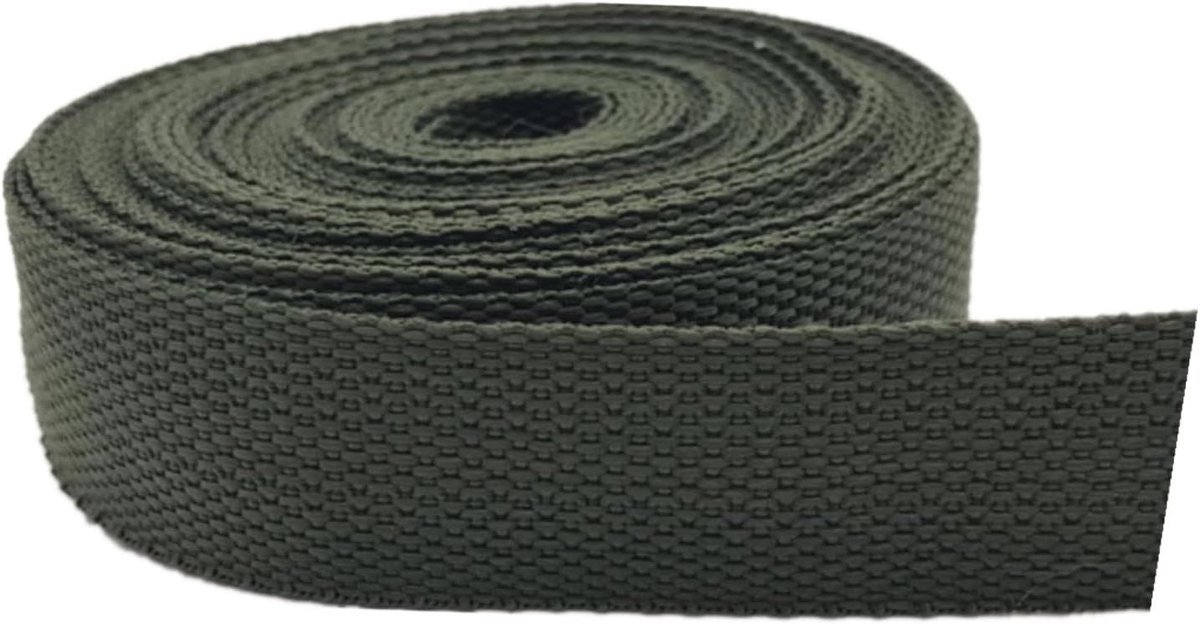 Nylon Singelband - Vrachtriem Bekledingsband - Handwerk Reparaties - Extra Sterk Geweven - 1 5 Inch Breed - Armygreen
