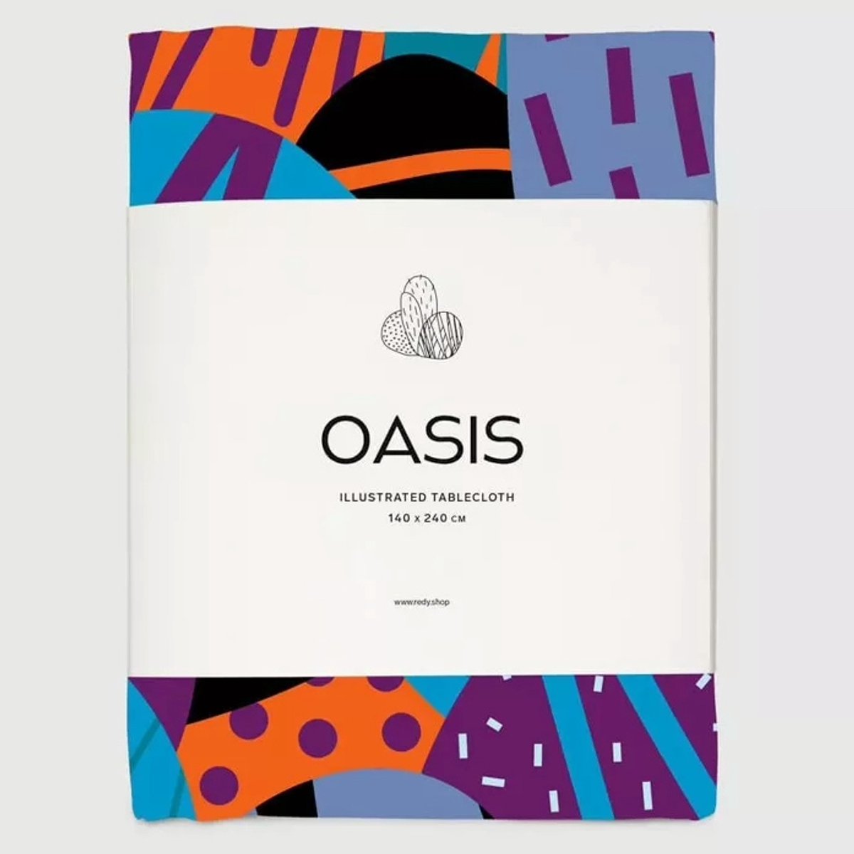Redy tafelkleed – Oasis - 100% polyester 250 gr/m2 - 240 x 140 cm
