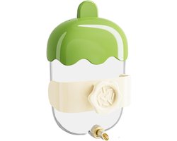 Vogel Drinkfontein - Vogel Water Dispenser - Vogels Hydrateren - Druppelveiligheid - 360 ml - Groen