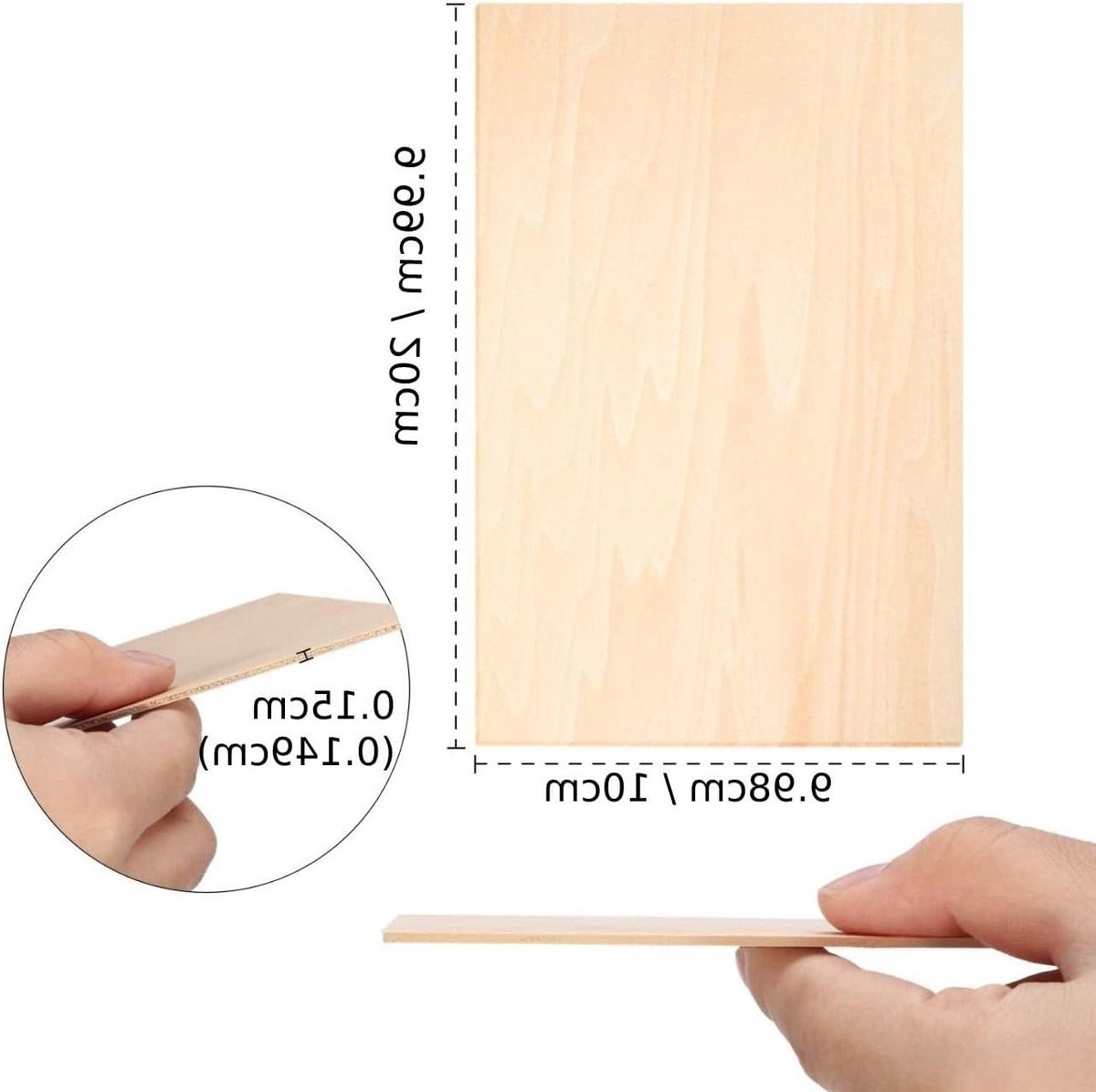 Multiplex Vellen - Houten Platen - Hout Graveren - Glad Oppervlak Zonder Bramen - 300x200x2mm - Houtkleur