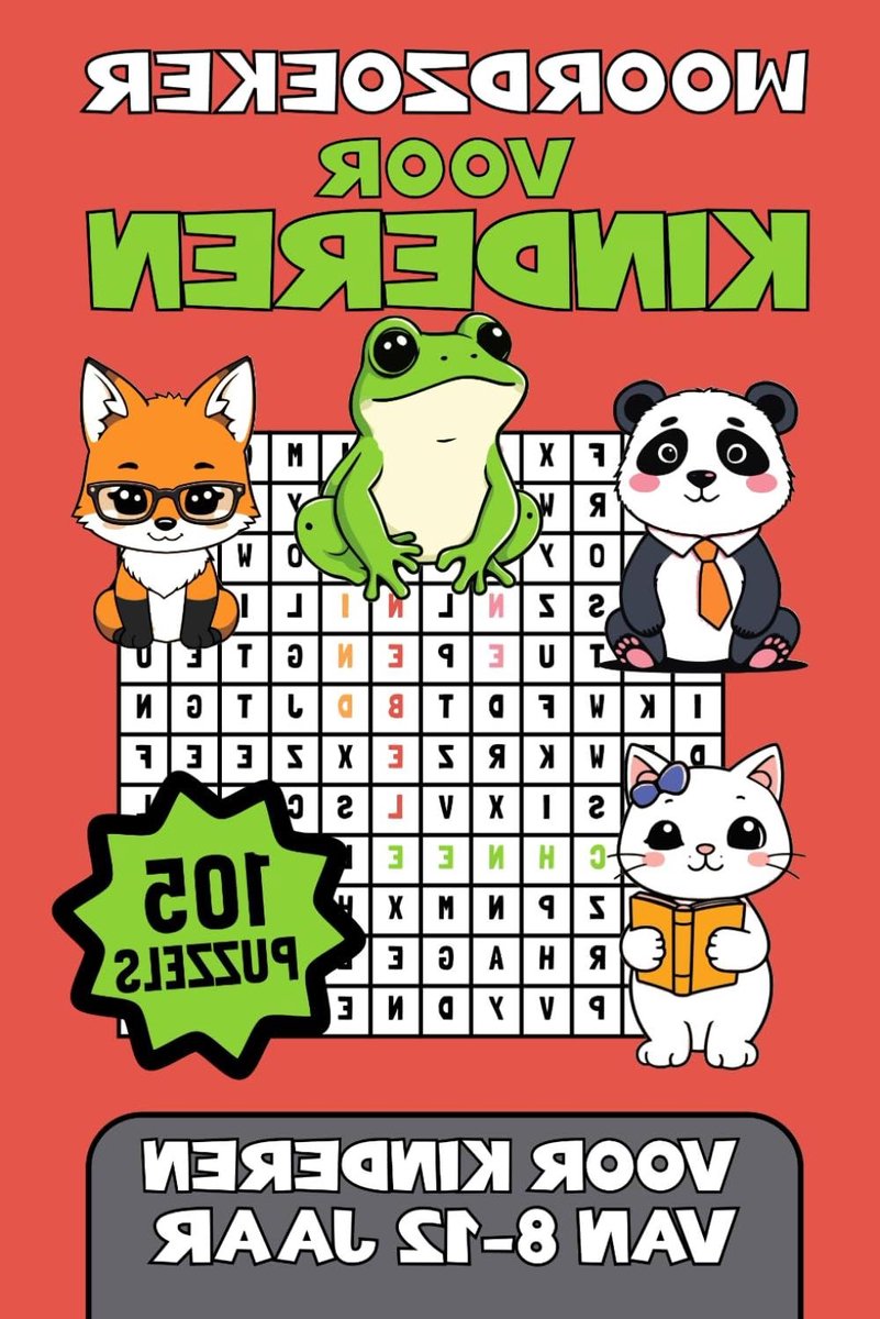 Woordzoeker Kinderen - Puzzelboek Kinderen - Leren en Plezier - 105 Puzzels - 15 x 23 cm - Niet gespecificeerd