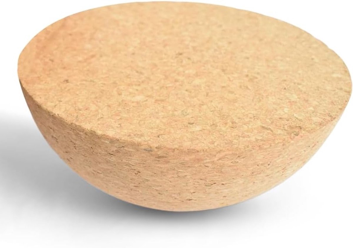 Balansbord van Kork voor Fitness en Yoga, Diameter 15 cm, Hoogte 7,5 cm, Geschikt voor Kinderen en Volwassenen, Verbeter Balans en Coördinatie