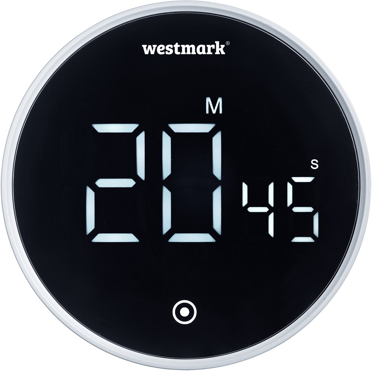Westmark ronde kookwekker – Digitale timer met magneet, instelbaar tot 99 minuten en 55 seconden, ideaal als keukenwekker of voor sport – stil en hoorbaar alarm, 10992260 — cadeau in Kookcadeaus - foto 3
