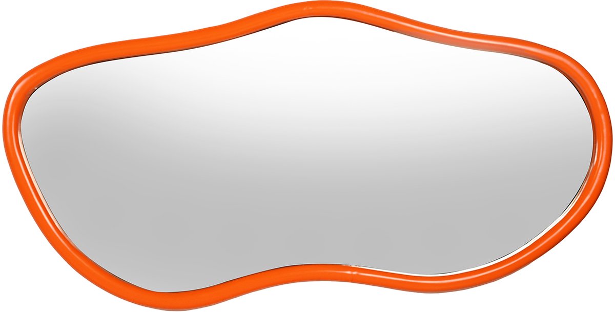 by Mooss - Spiegel - Orange - Oranje - 140x70cm - Organisch - Vrolijk - Trendy - Hip - Uniek