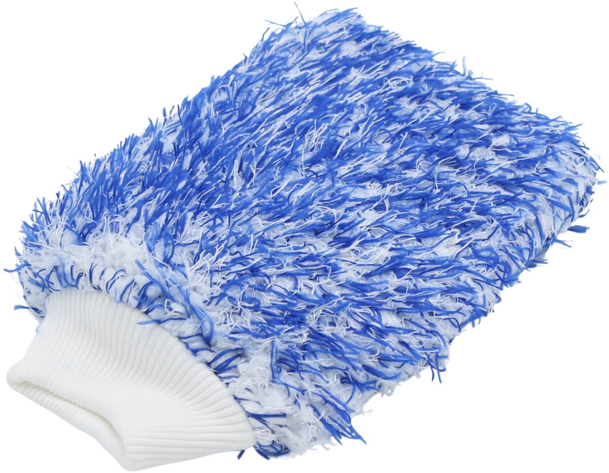 Hartley Microvezel washandschoen blauw-wit