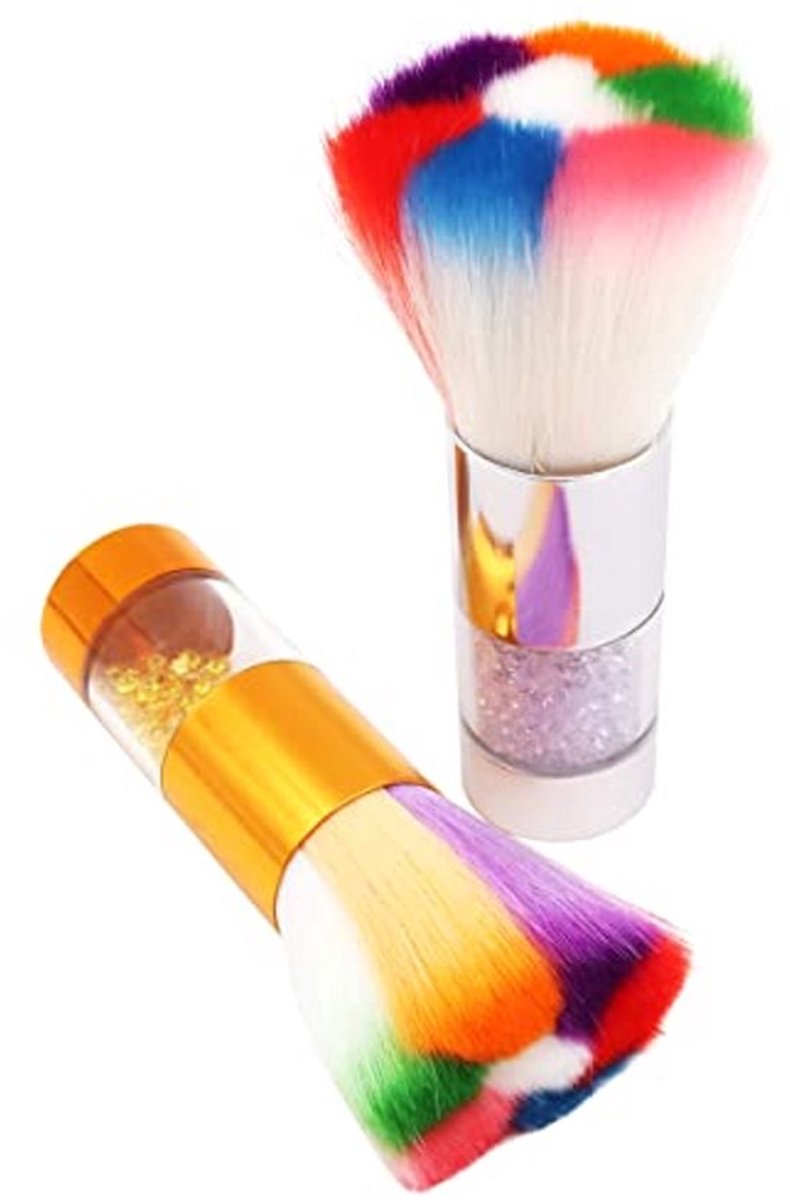 Set van 2 Zachte Stofborstels voor Nagelstofverwijdering en Make-up