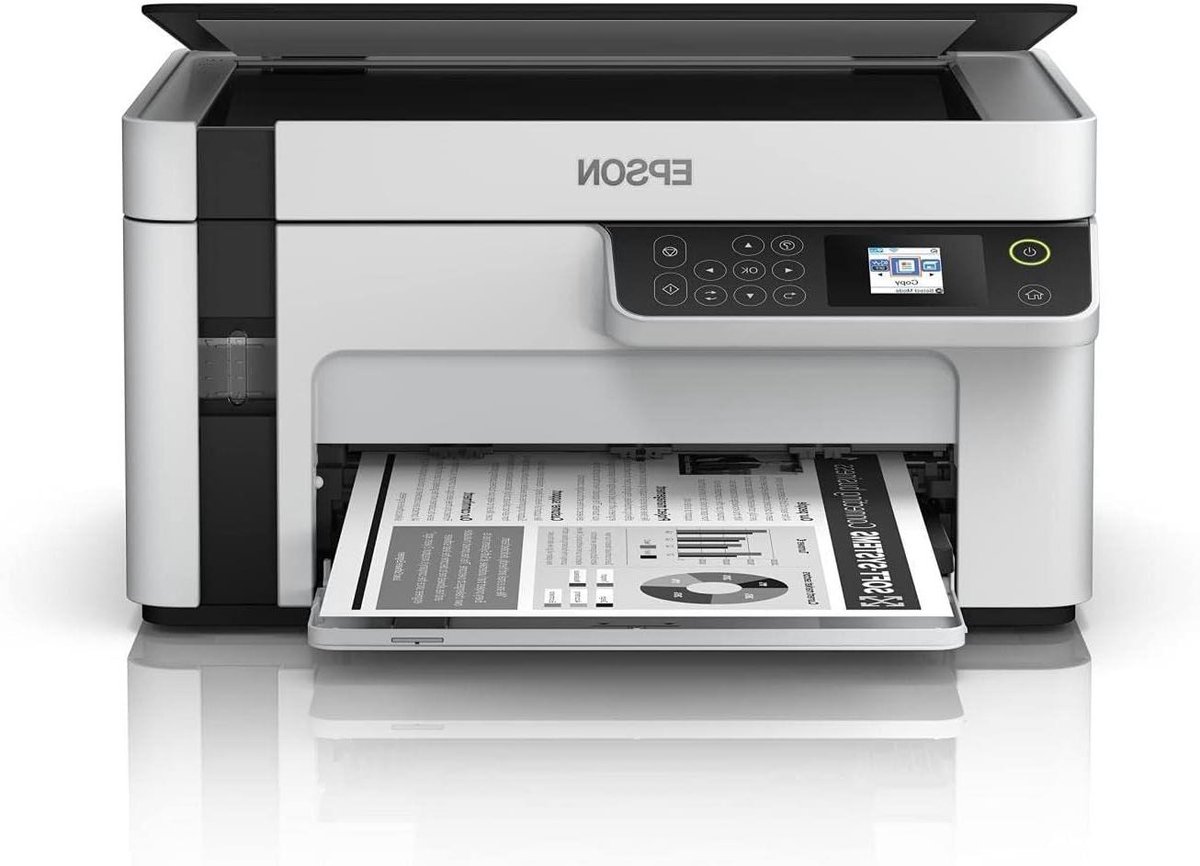 Compacte Printer - Multifunctionele Printer - Thuiswerken - Inkjet Zwart Wit - A4 - Wit