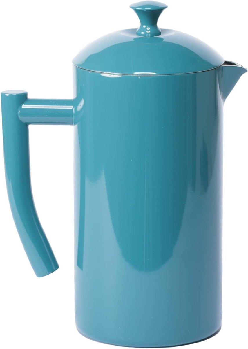 Koffiezetapparaat met Pers - Cafetière Franse Pers - Verse Koffie Zetten - Dubbelwandig RVS - 32 fl oz - Blauw