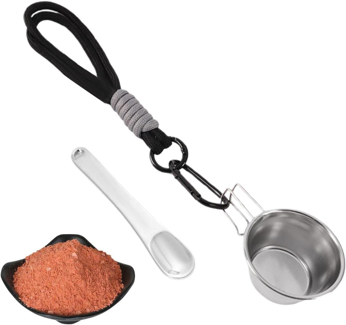 Vislokaas Bakje - Opbergdoosje Vislokaas - Buiten Vissen - Roestvrij Staal - 50 ml - Zwart