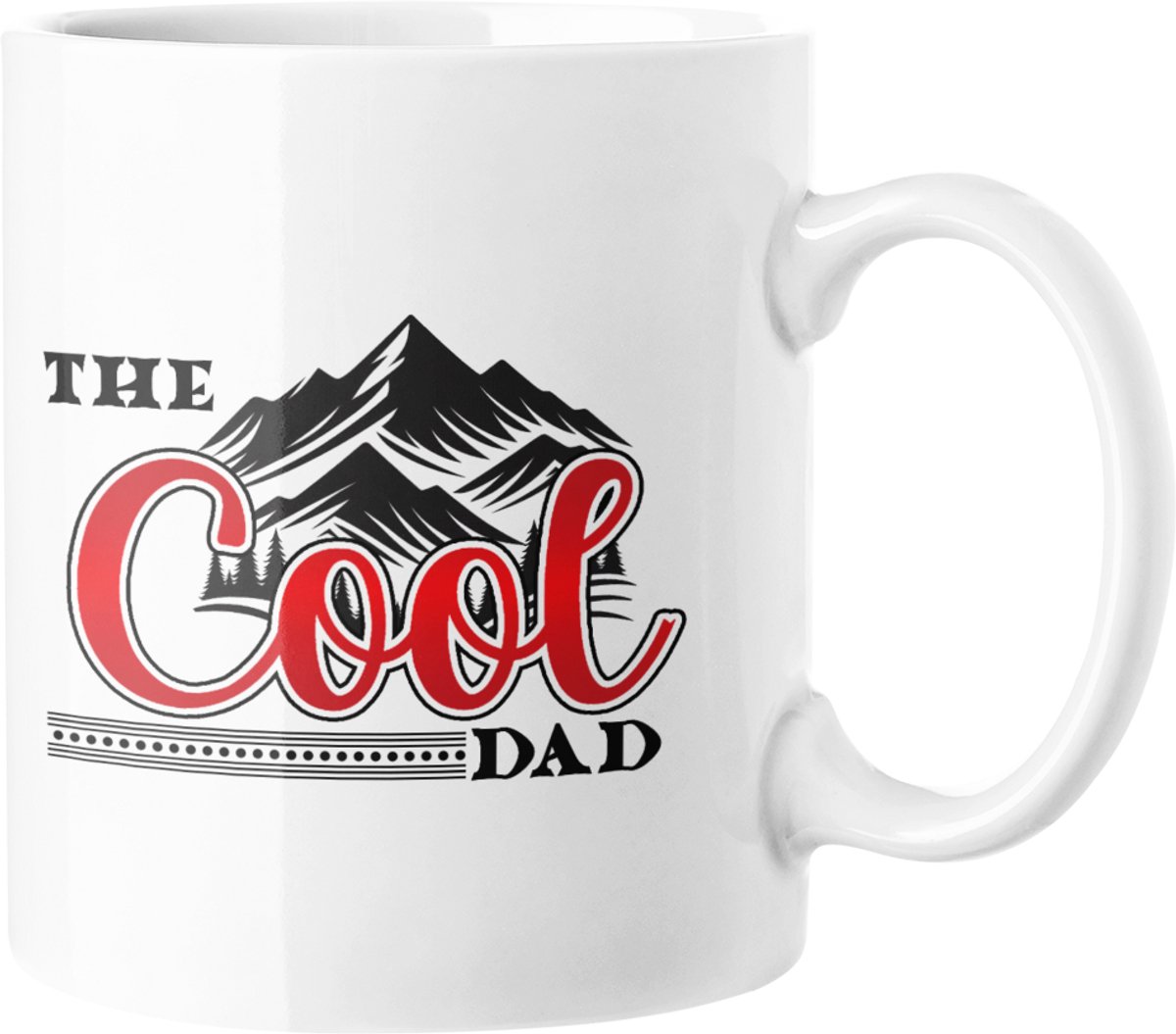 De Coole Papa Berg Mok - CADEAU voor Vaderdag 11oz Keramische Koffiekop