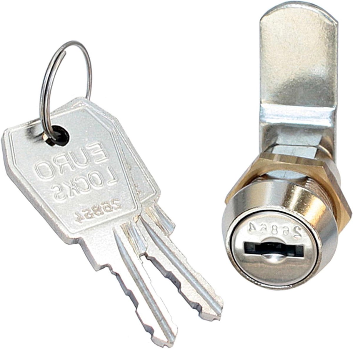 Haaksluiting - Kastslot - Kasten Beveiligen - 180 Graden Rotatie - 8 mm - Nikkel