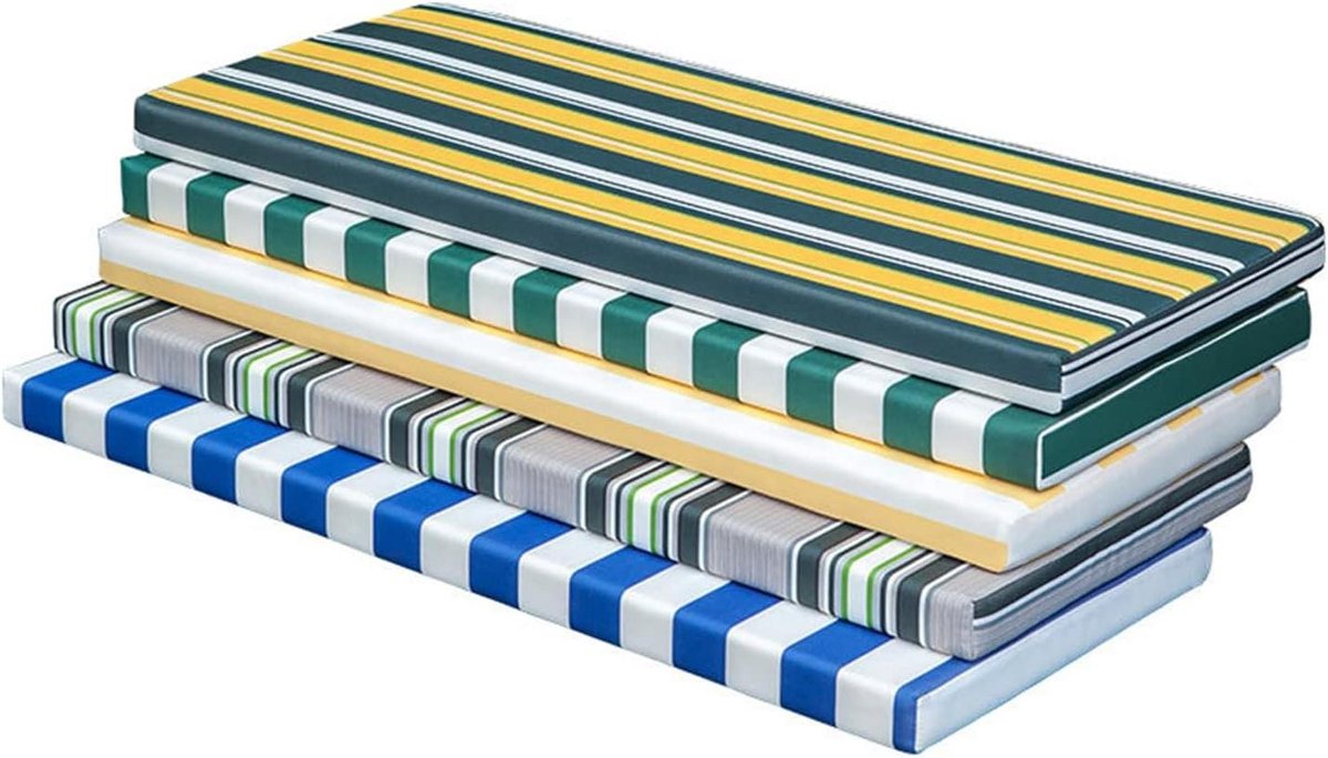 Waterdicht Zitkussen - Bank Kussen - Comfortabel Zitten - Hoge Dichtheid Schuim - 110 x 45 cm - Zwart