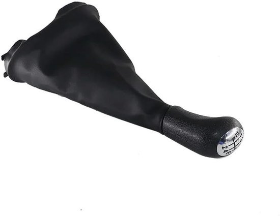 Versnellingspook Knop - Pookhoes Handrem - Auto Interieur - Eenvoudige Installatie - 6 Versnellingen - Zwart — afbeelding 3