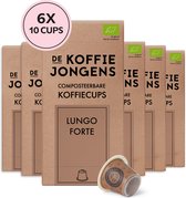 De Koffiejongens - geschikt voor Nespresso - Lungo Forte - 100% biologische koffie - 60 composteerbare koffiecups
