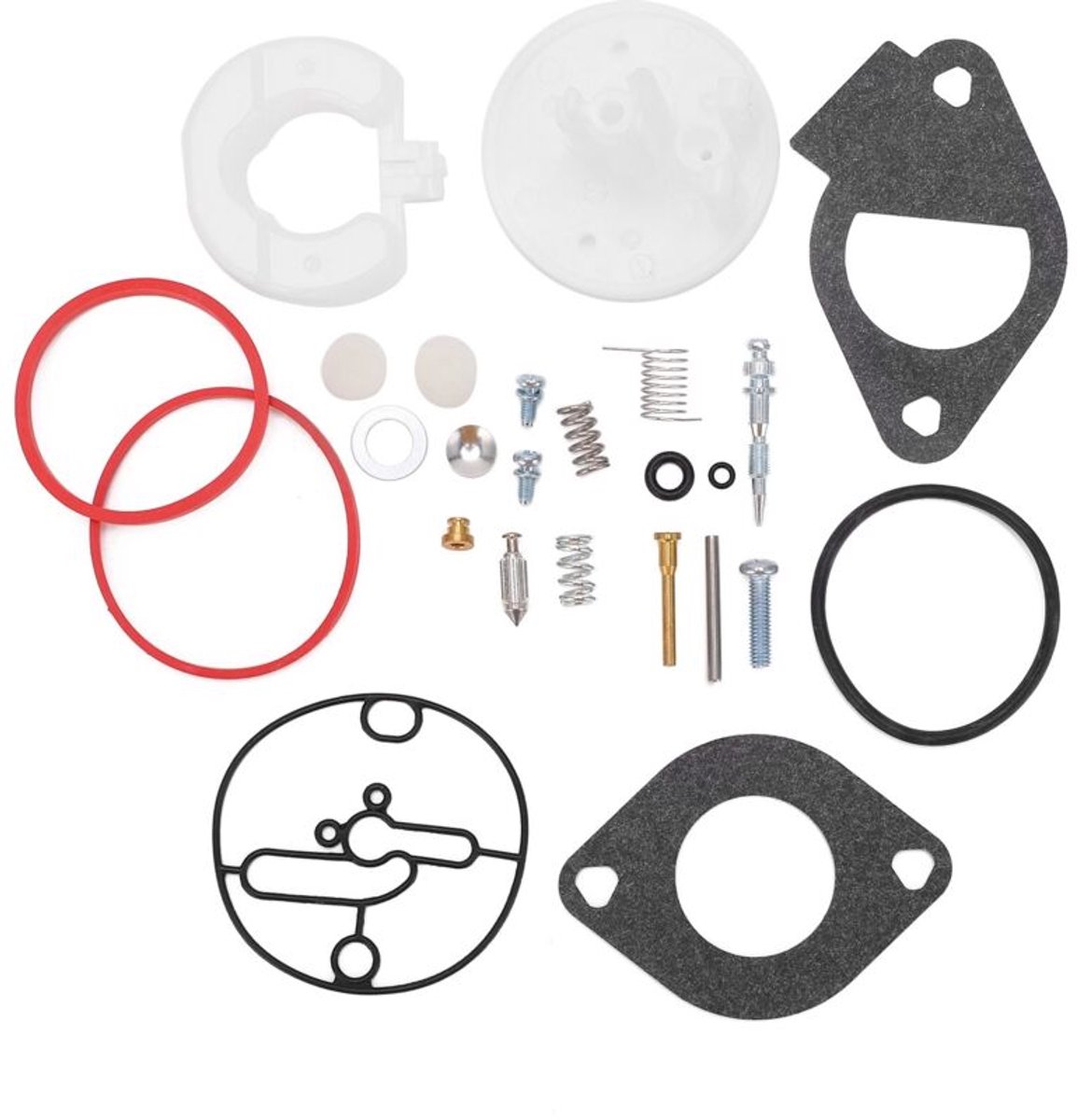 Reparatieset geschikt voor carburateurs van grasmaaiers, geschikt geschikt voor de meeste motoren van het model 215000, reparatiegereedschap 796184, 25 stuks in totaal.