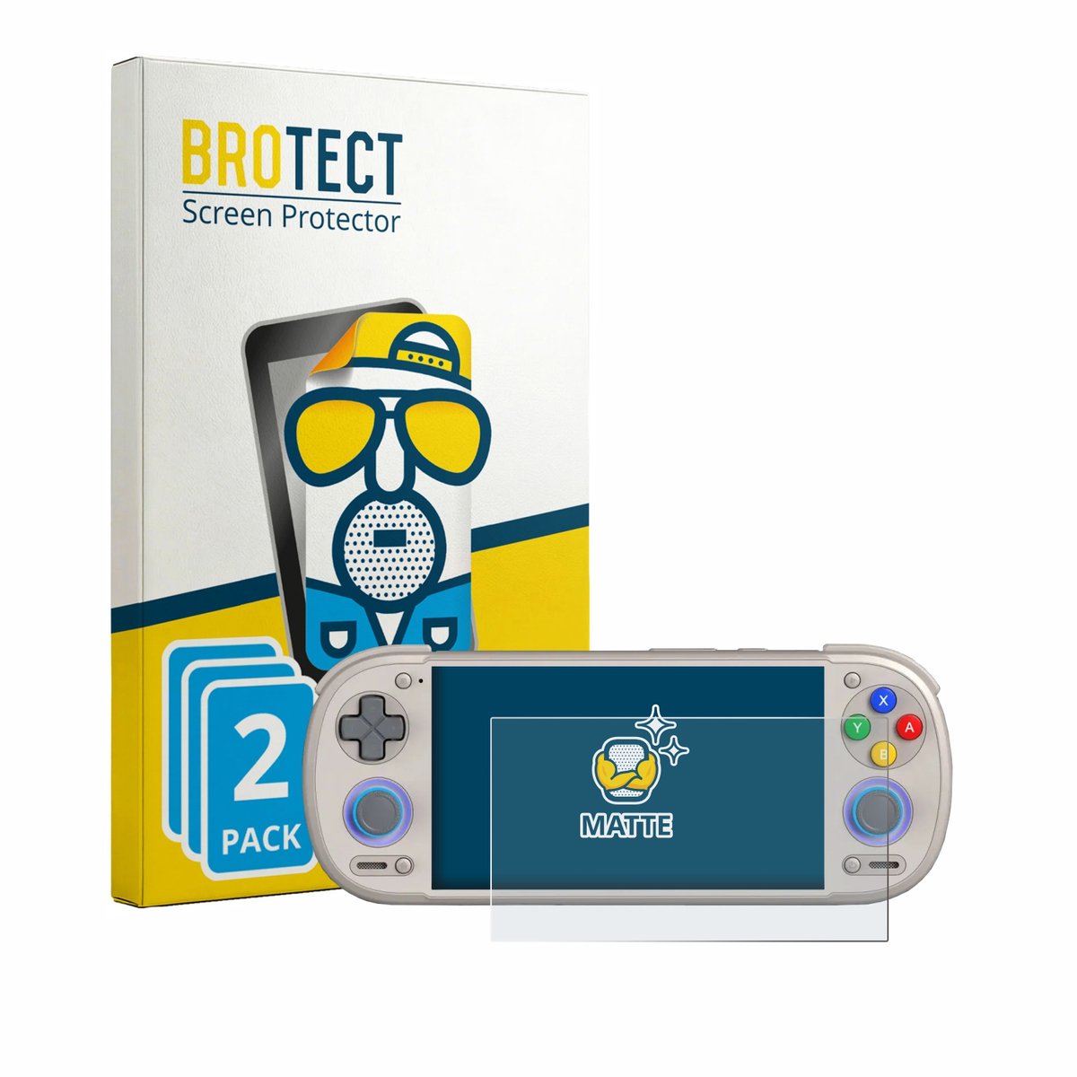 BROTECT - Screenprotector voor Retroid Pocket 6 - Folie Beschermfolie matte 2 Stuks