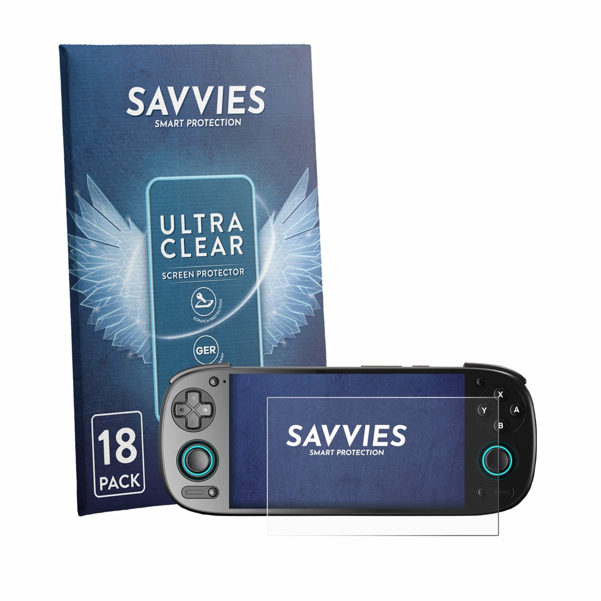 Savvies - Screenprotector voor Retroid Pocket 5 - Folie Beschermfolie transparant 18 Stuks