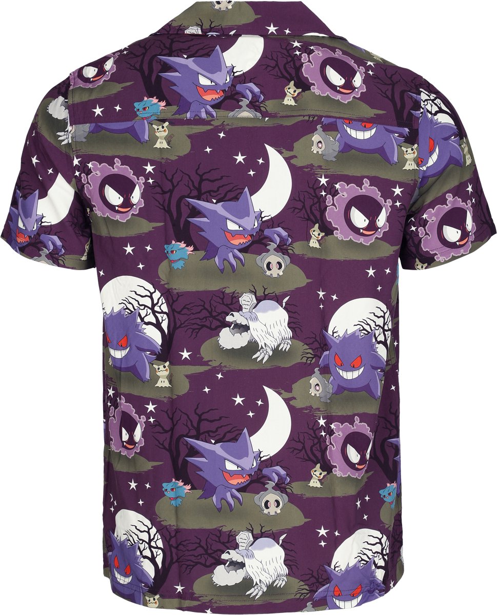 Pokémon Ghost Heren Shirt met korte mouwen - meerkleurig - XL — cadeau in Mode & Accessoires - foto 3